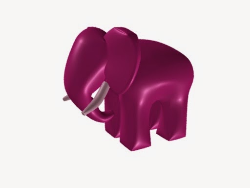 Renderman Elephant Carving