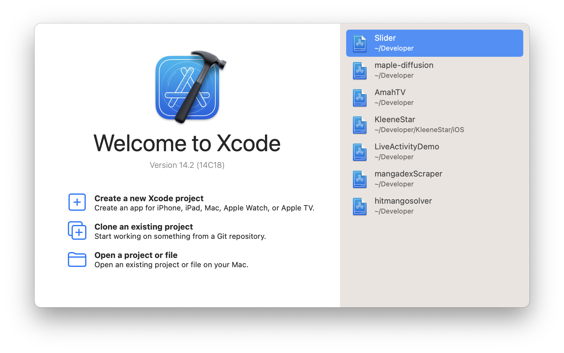 Welcome to Xcode